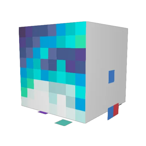 trojjda Minecraft avatar head, 3D render