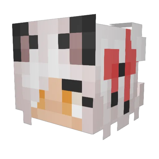 trolfacez Minecraft avatar head, 3D render