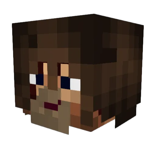 trollhead_2007 Minecraft avatar head, 3D render