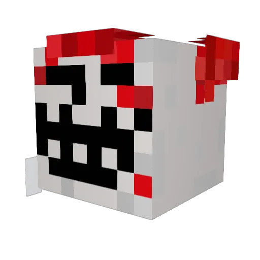 trolllhack Minecraft avatar head, 3D render