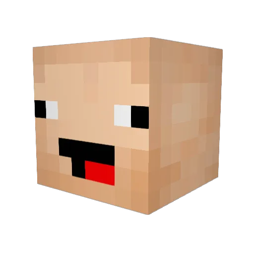 trollmann1000 Minecraft avatar head, 3D render