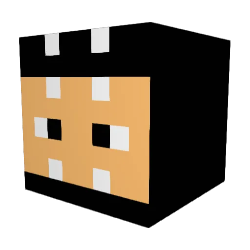 trollphanther Minecraft avatar head, 3D render
