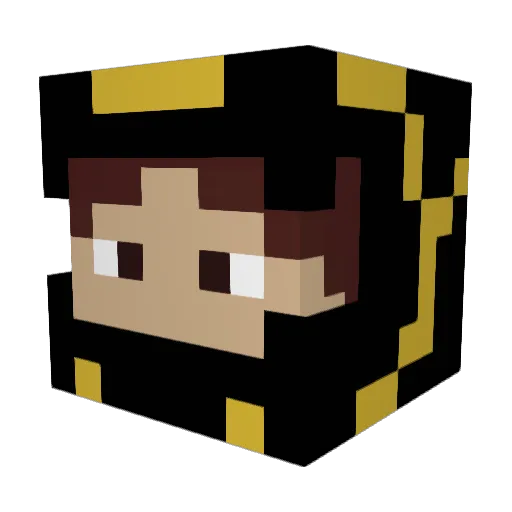 trollrider Minecraft avatar head, 3D render