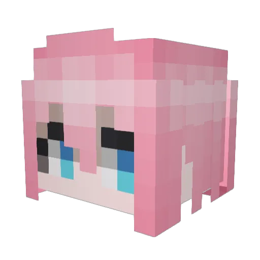 trollring Minecraft avatar head, 3D render