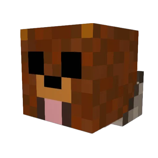 trolmas Minecraft avatar head, 3D render