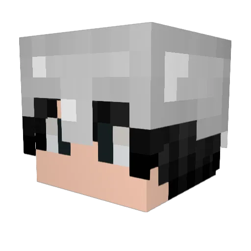 trombadinho Minecraft avatar head, 3D render