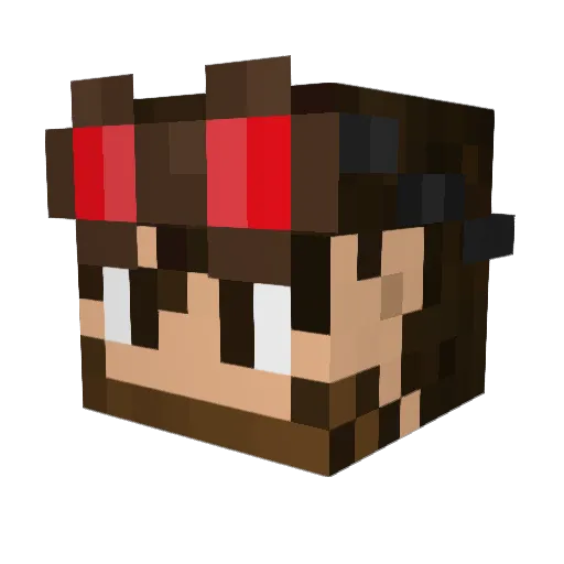 tromboneguy Minecraft avatar head, 3D render