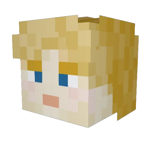 trombonelegs Minecraft avatar head, 3D render