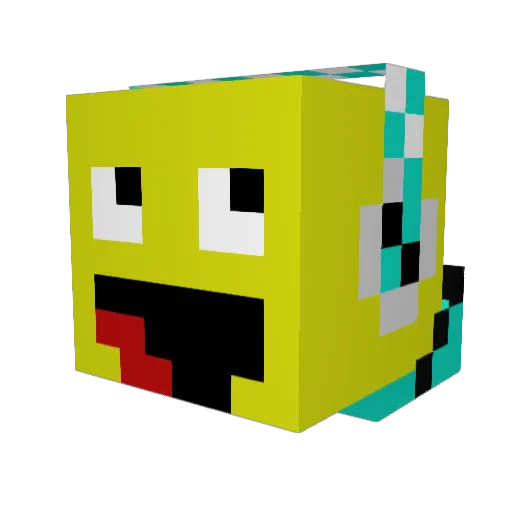 tromixes Minecraft avatar head, 3D render