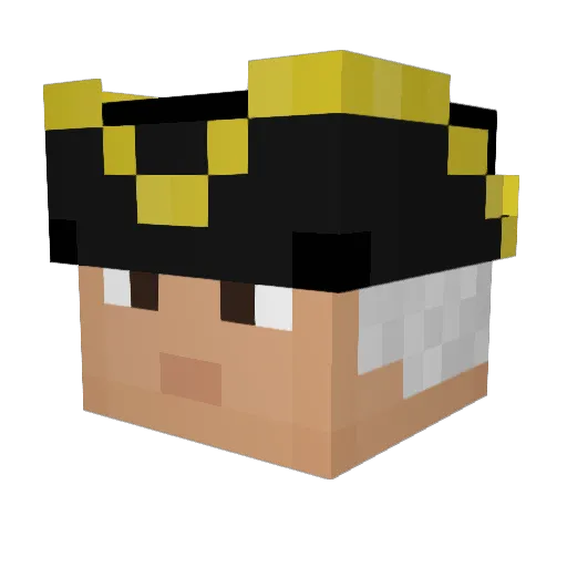 tron128 Minecraft avatar head, 3D render