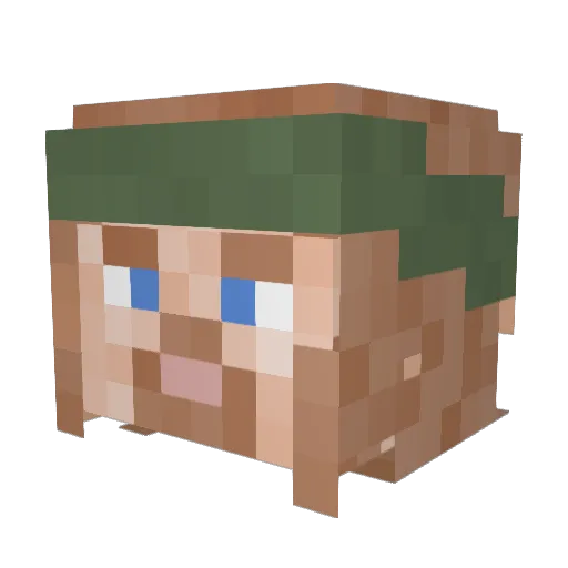 trond26 Minecraft avatar head, 3D render