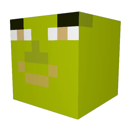 troneido09 Minecraft avatar head, 3D render