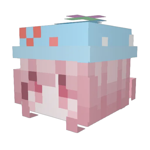 trong_z Minecraft avatar head, 3D render