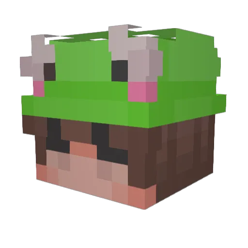 troodon_y Minecraft avatar head, 3D render
