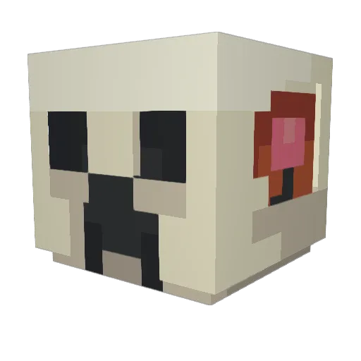 troomer Minecraft avatar head, 3D render
