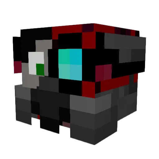 tropical74 Minecraft avatar head, 3D render