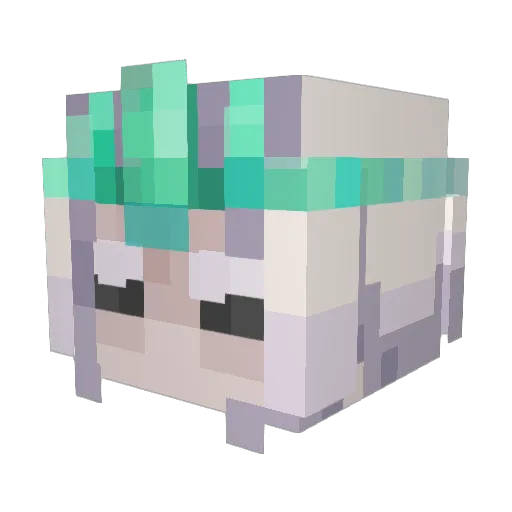 trosick Minecraft avatar head, 3D render