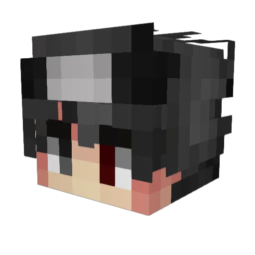 trosspika Minecraft avatar head, 3D render