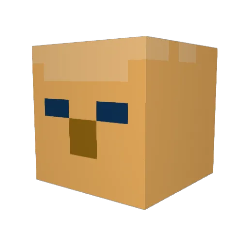 trotro187 Minecraft avatar head, 3D render