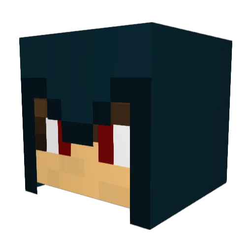 trouble4all Minecraft avatar head, 3D render