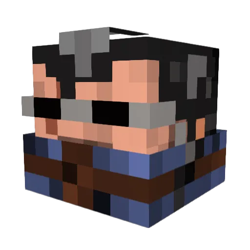 trowa_D Minecraft avatar head, 3D render