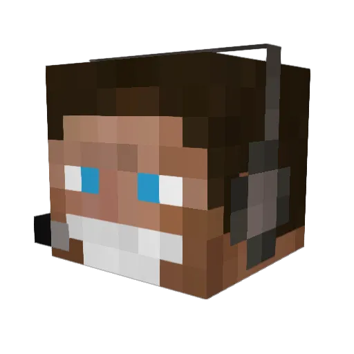 troxstar Minecraft avatar head, 3D render
