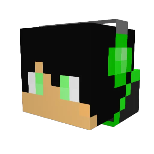 troyscout Minecraft avatar head, 3D render