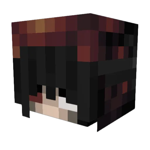 trpstr Minecraft avatar head, 3D render