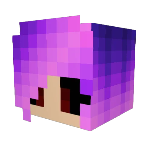 trqqz Minecraft avatar head, 3D render