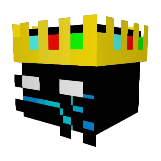 trssjk Minecraft avatar head, 3D render