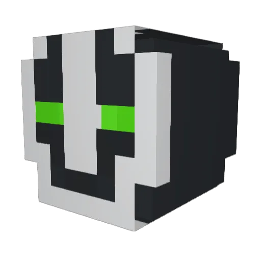 trtrea Minecraft avatar head, 3D render