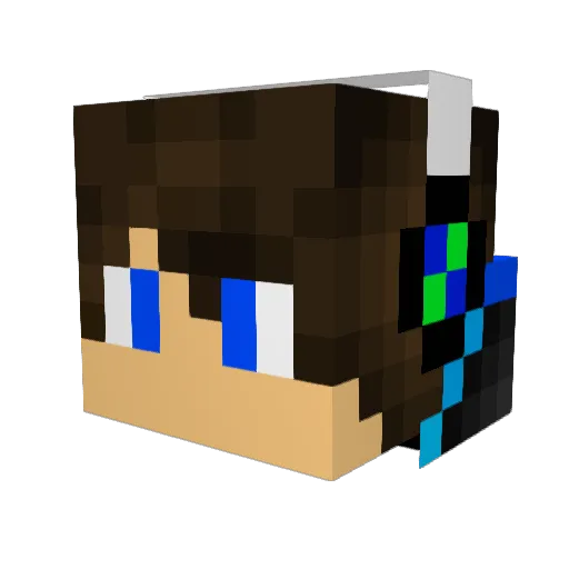 truce_klan Minecraft avatar head, 3D render