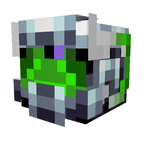 truckmath Minecraft avatar head, 3D render