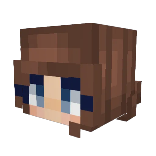 trucywright Minecraft avatar head, 3D render