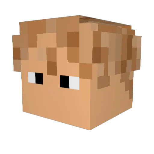 trueKrabbyPatty Minecraft avatar head, 3D render