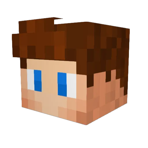 trueL Minecraft avatar head, 3D render
