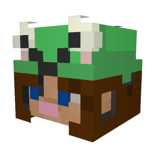 truediamond Minecraft avatar head, 3D render