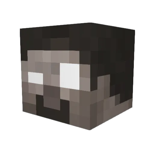 trueeeeeeee Minecraft avatar head, 3D render