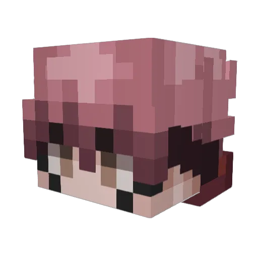 truefette Minecraft avatar head, 3D render