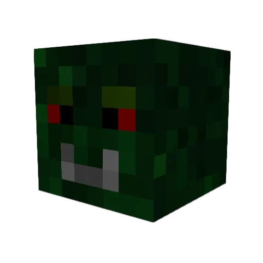 truegerich Minecraft avatar head, 3D render