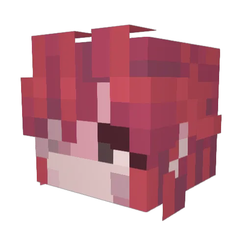 truehath Minecraft avatar head, 3D render