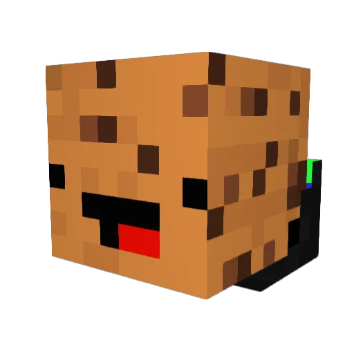 truelex Minecraft avatar head, 3D render