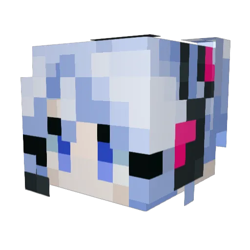 truelexblue Minecraft avatar head, 3D render