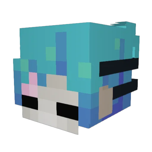 truemoza Minecraft avatar head, 3D render