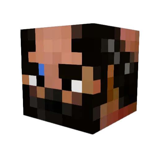 truevox Minecraft avatar head, 3D render