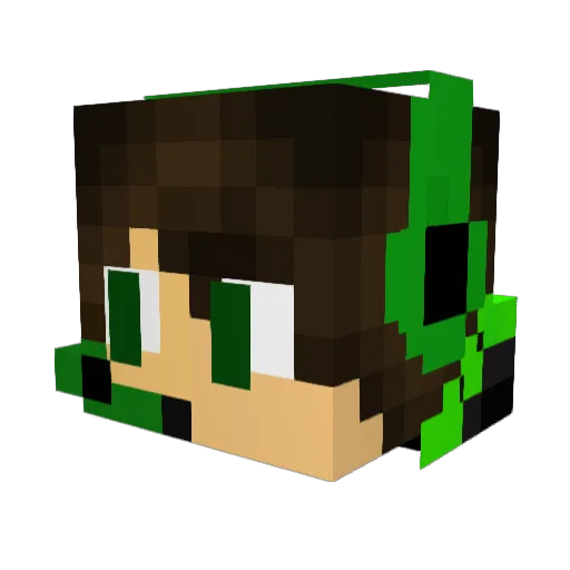 truff123 Minecraft avatar head, 3D render