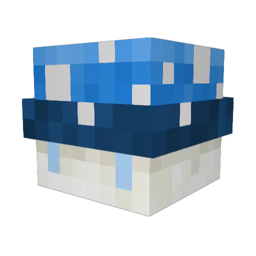 truffleshrooms Minecraft avatar head, 3D render