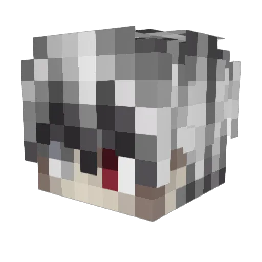 truflovv Minecraft avatar head, 3D render