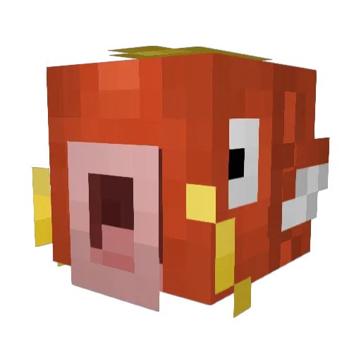 trukgama Minecraft avatar head, 3D render