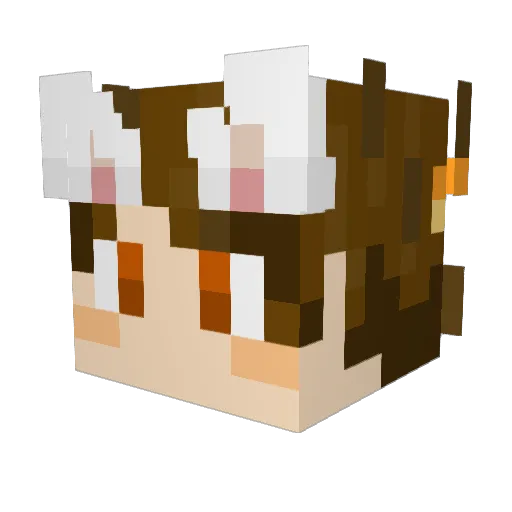 truly07 Minecraft avatar head, 3D render